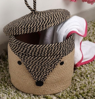 FOX FACE STORAGE BASKET