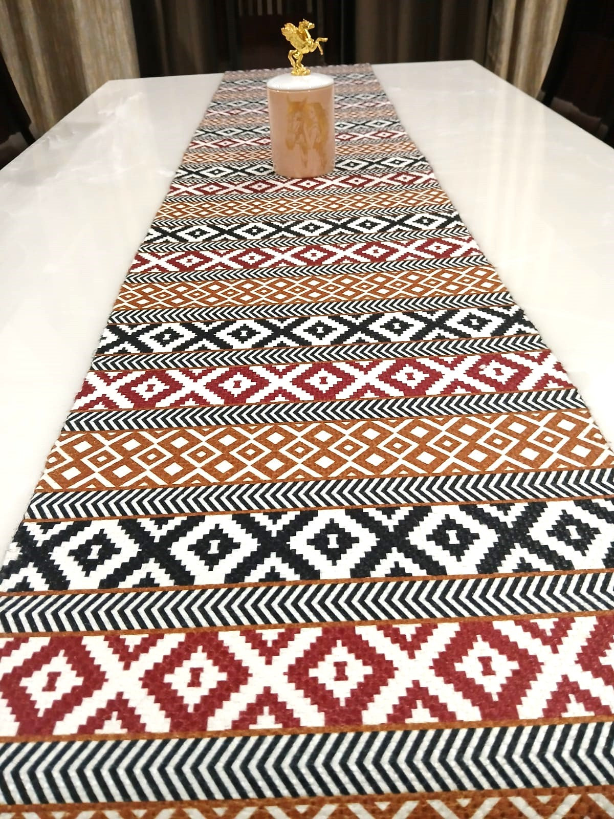 Geometric Dining Table Runner