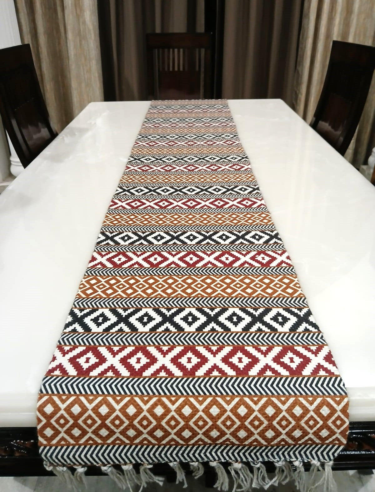 Geometric Dining Table Runner