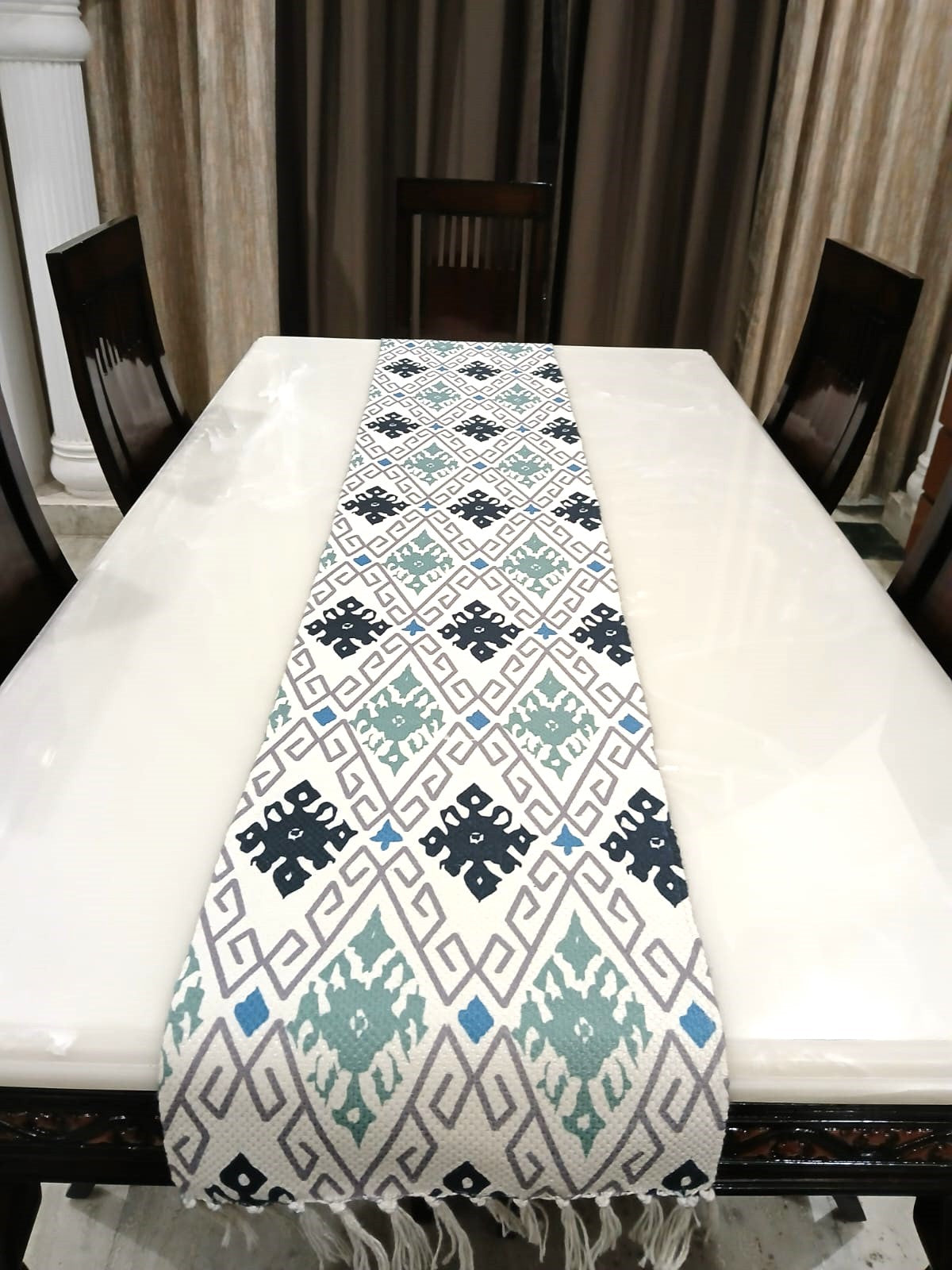 Elegant Printed Dining Runner