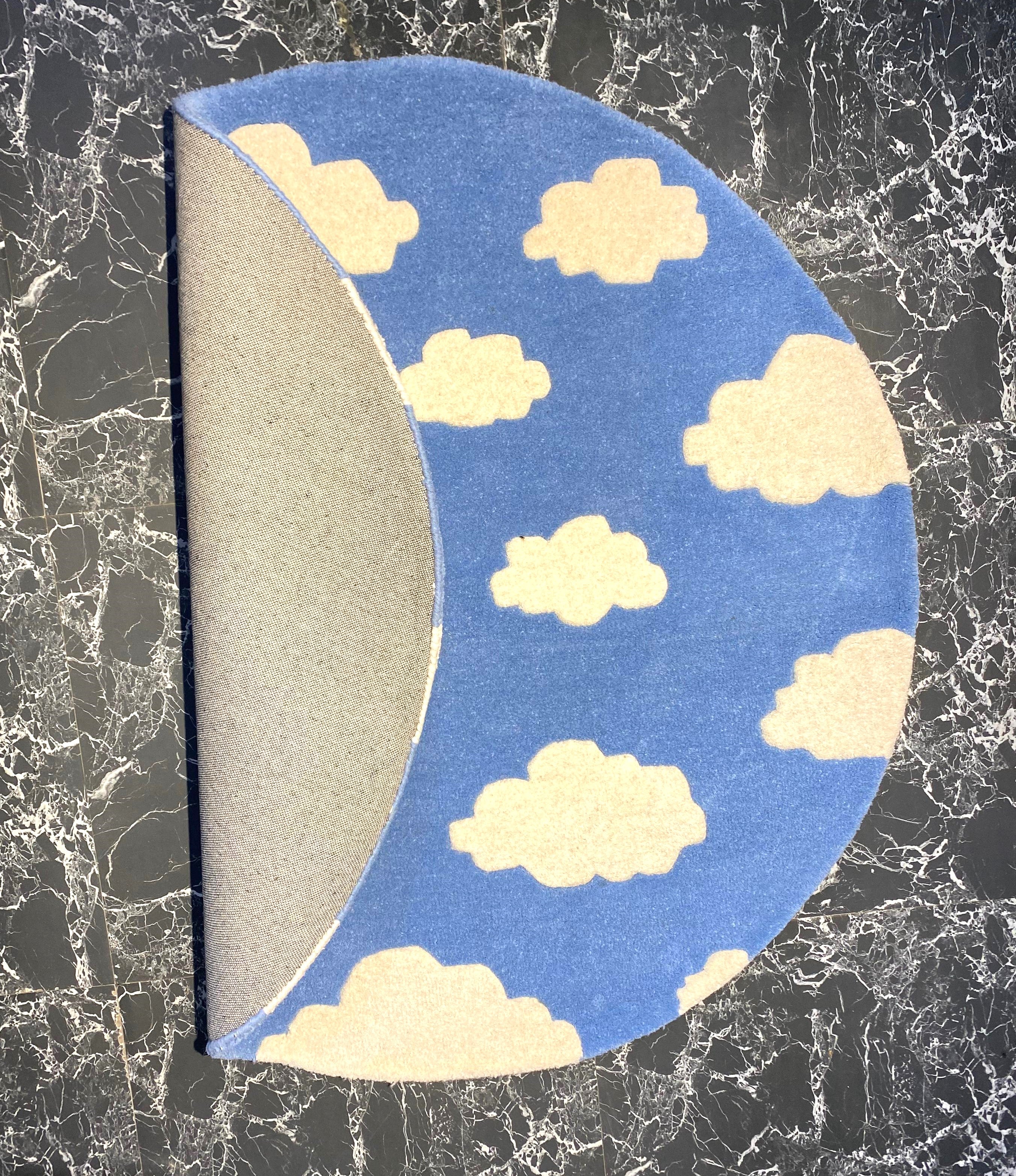 Kids Cloud Tufted Round Carpet