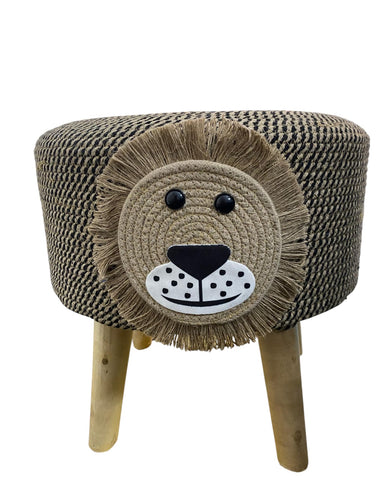 Lion face kids stool